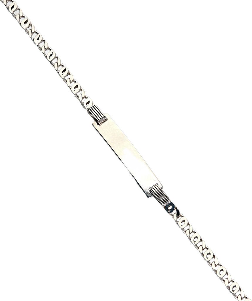 Identband echt Silber 925 rhodiniert 18 cm lang verstellbar