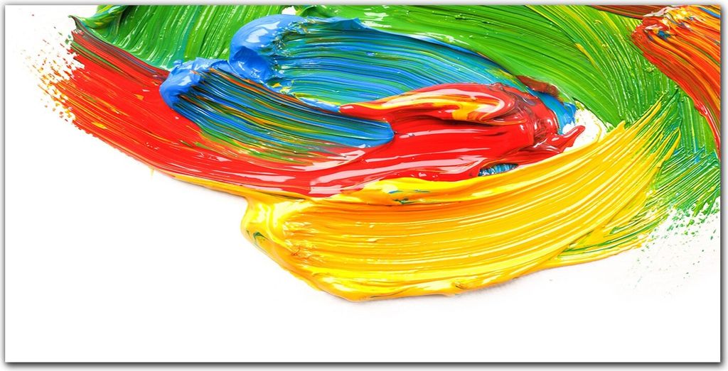 Coloray - Bild aus Glas - Glasbilder - 100 x 50 cm - Glasblock mit Bild Gehärtetes Glas Wohnzimmer Küche Dekoration Wanddekoration - Farbe