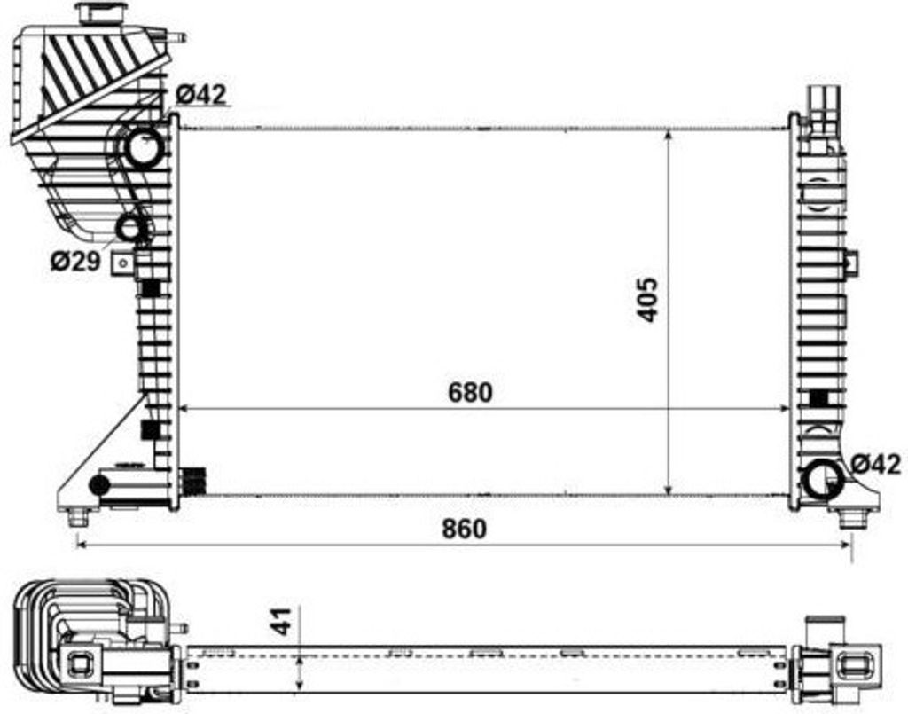 NRF Motorkühler für Mercedes Sprinter