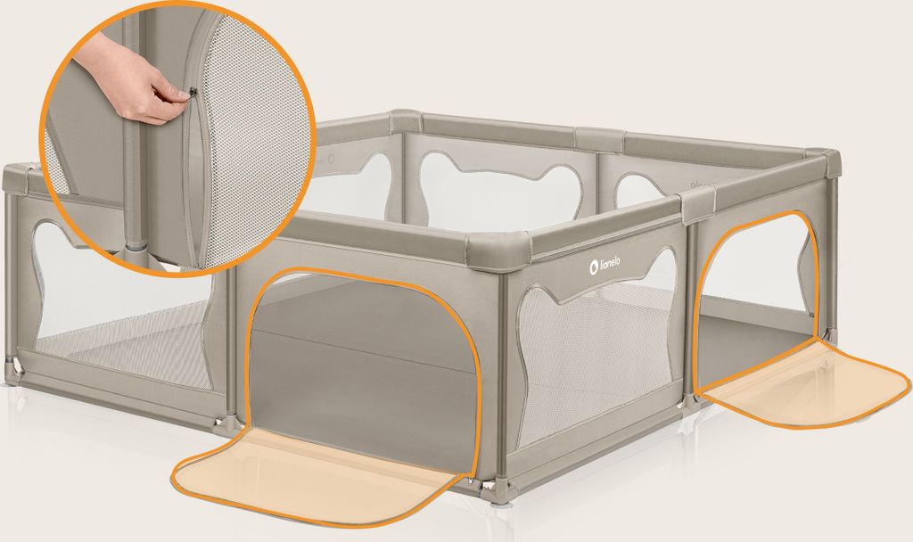 Lionelo Laufgitter WILLOW XL sehr große Spielfläche, 2 Produktbild 13