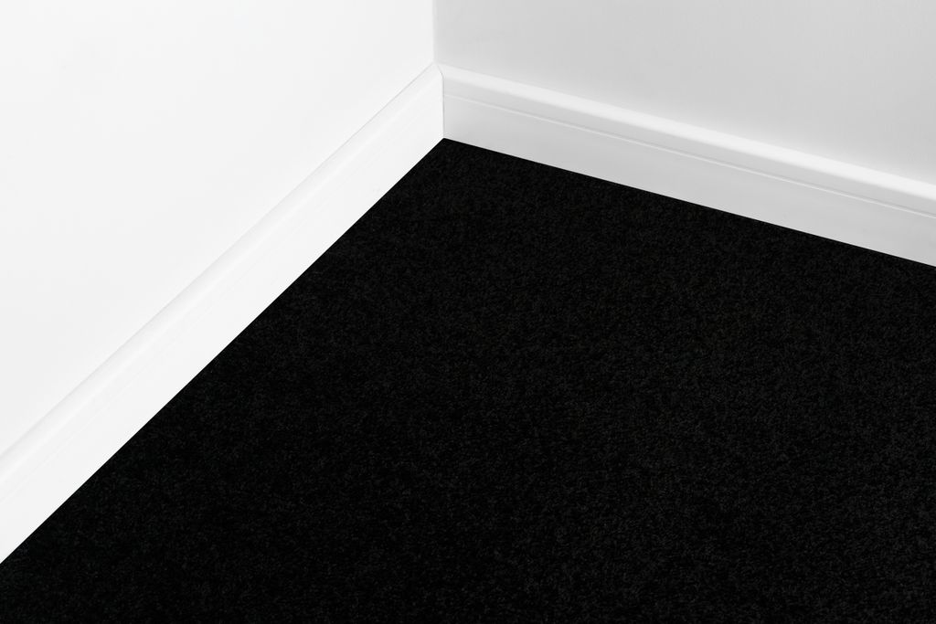 Teppich Antirutsch RUMBA einfarbig schwarz 100x150 cm