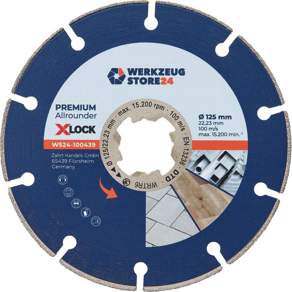 WS24 Diamanttrennscheibe X-Lock Premium Universal 125 mm - WS24-100439