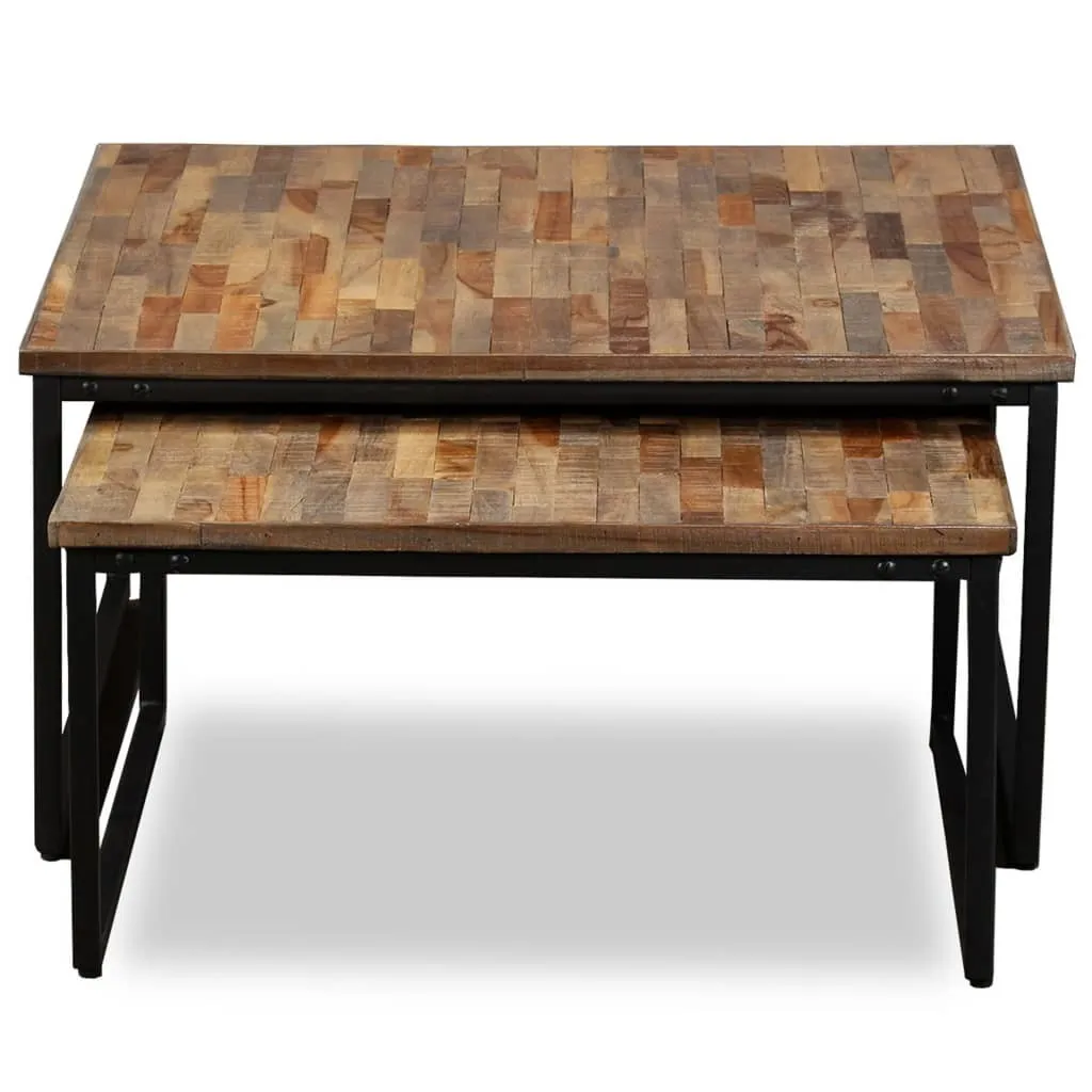 Table basse robuste en teck recyclé : fini le mobilier fragile !