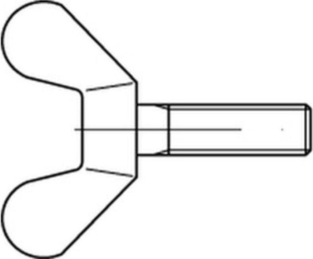 Reyher 316 Flügelschrauben 12x50 verzinkt (20 Stück)