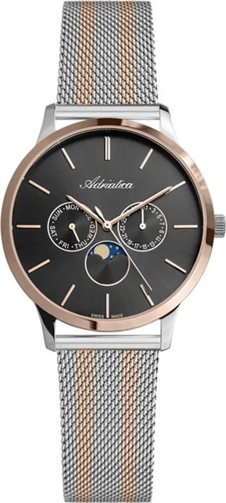 Montre Adriatica A3174.R114QF Argentée avec Cristaux pour Femme Chic