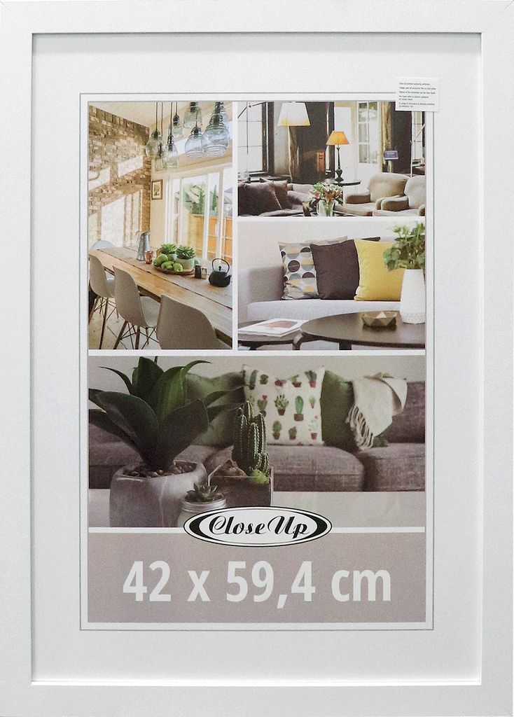 DIN A2 Posterrahmen 42 x 59.4 cm weiß Produktbild 