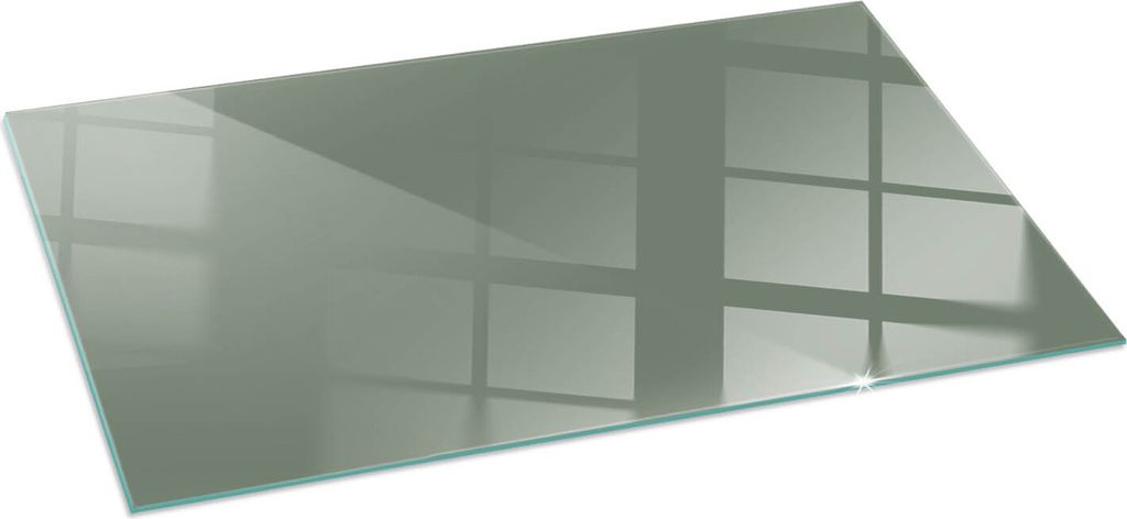 Funkenschutzplatte – Glasbodenplatte für Kaminofen – Kaminunterlage aus Glas – 100x50 cm – Feuerfeste Ofenbodenplatte – Hitzebeständige...