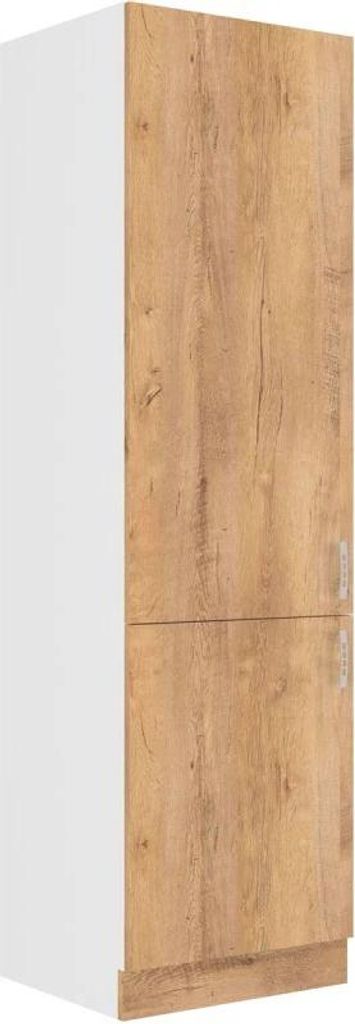 Potravinová skriňa SABRYA - šírka 60 cm, dub lefkas / biela Obrázok produktu 