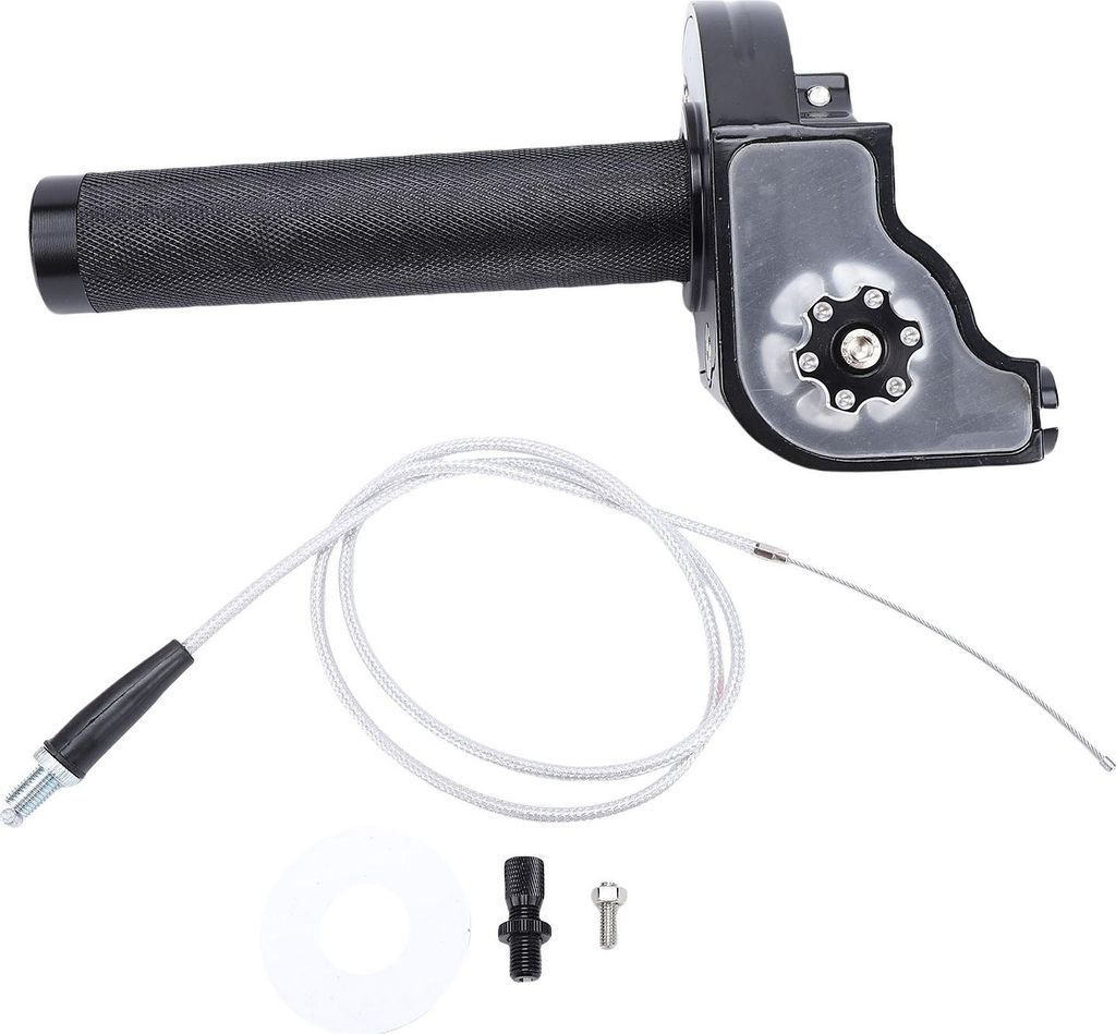 Schwarz Motorrad-Gasgriff 7/8 Zoll 22 mm CNC-Aluminiumlegierung Quick Twister mit Kabelersatz für KLX CR CRF EXC XR CRF50 CRF230 50 110 125 230 250