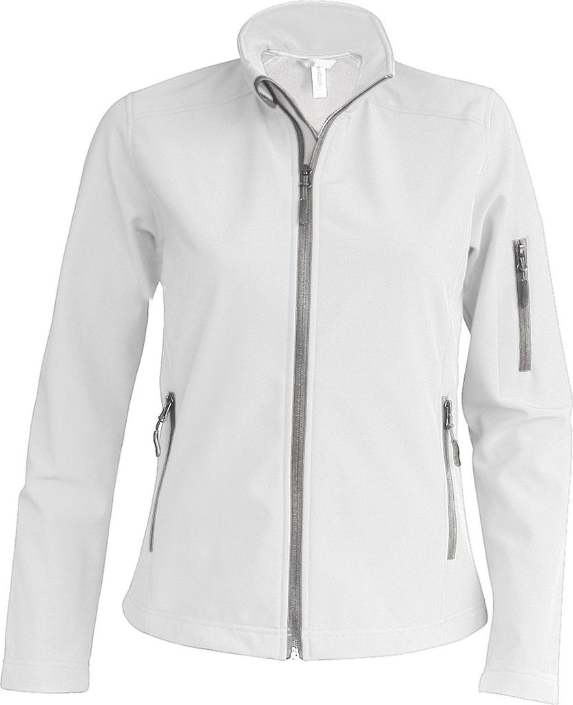 Kariban Damen Contemporary Performance Softshell-Jacke RW714 (Medium) (Weiß)