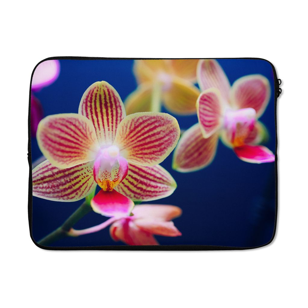 MuchoWow Laptop Hülle 17 Zoll Laptoptasche Von Orchidee - Zipper - Schutzabdeckung