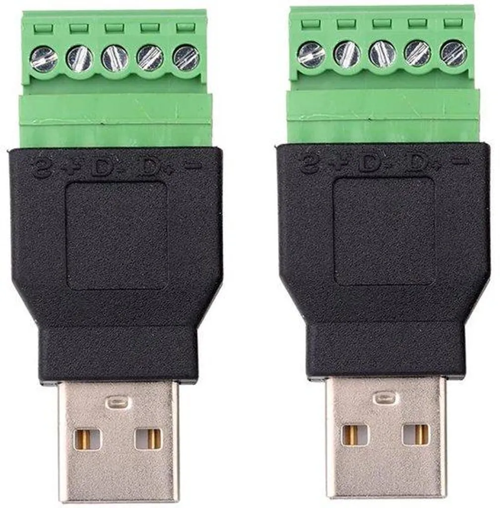 Adaptateur USB à bornes amovibles pour clé à molette - Connexion par fiche