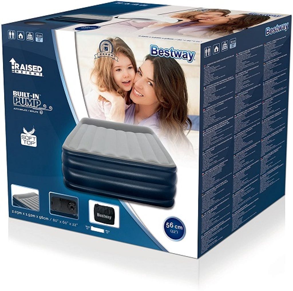 Bestway Luftbett "+" Queen-Size 203x152x46 cm mit Produktbild 97