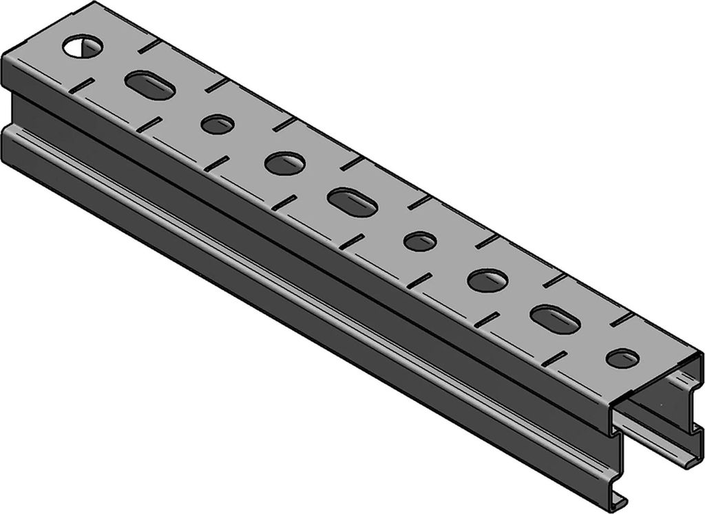 MEFA Montageschiene C-Profil Stex, 35 / 35 / 1 mm, Stange, 1 Stk.