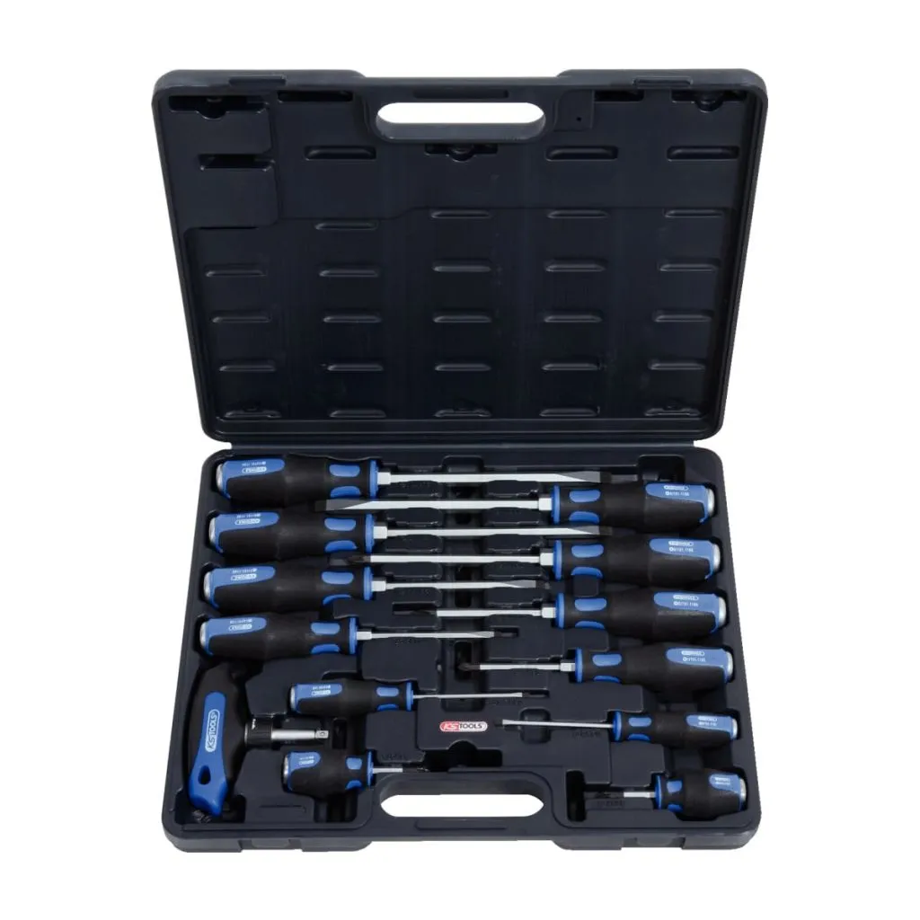 KS Tools 151.1150: Set 13 Giraviti con Lama Esagonale Passante - 1