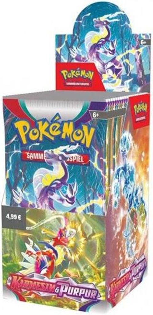 Pokémon Karmesin & Purpur - Display mit 18 Booster Packs - Produktbild 