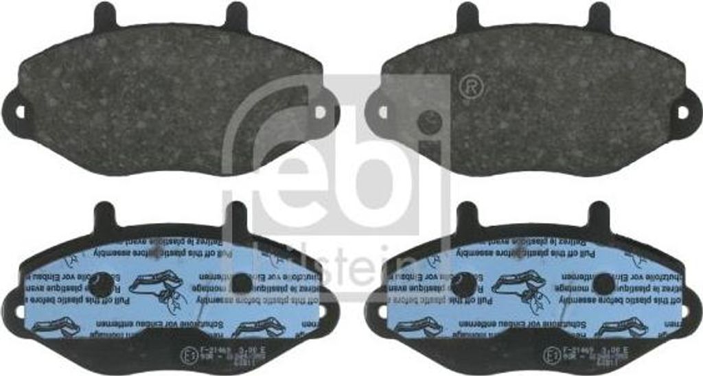 FEBI BILSTEIN 16036 Bremsbelagsatz, Scheibenbremse OE 1074972 kompatibel mit Transit