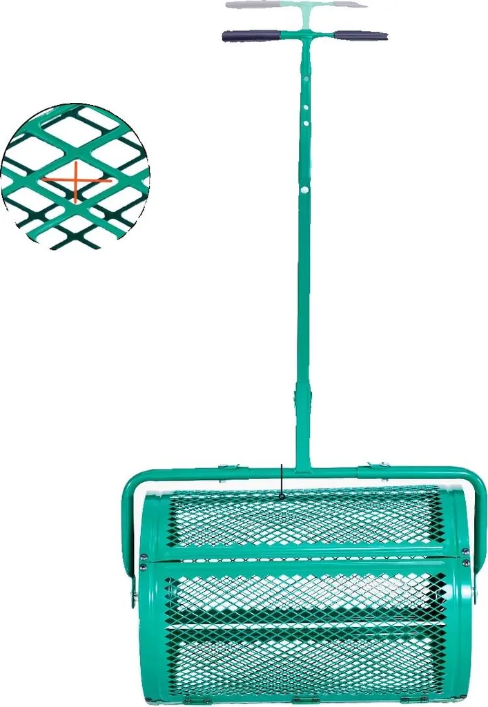 Spandicompost Professionale Verde - Rullo in Acciaio per Prato Perfetto