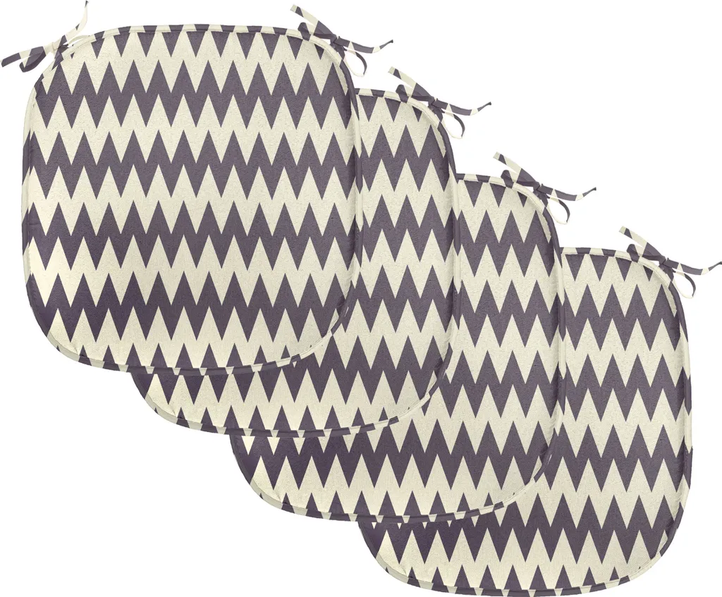 ABAKUHAUS Pasqua Federe Cuscini Set di 4, Uova e Nastro colorato, Stampa Digitale Fronte-Retro con Accento Moderno, 60 cm x 60 cm, Multicolore