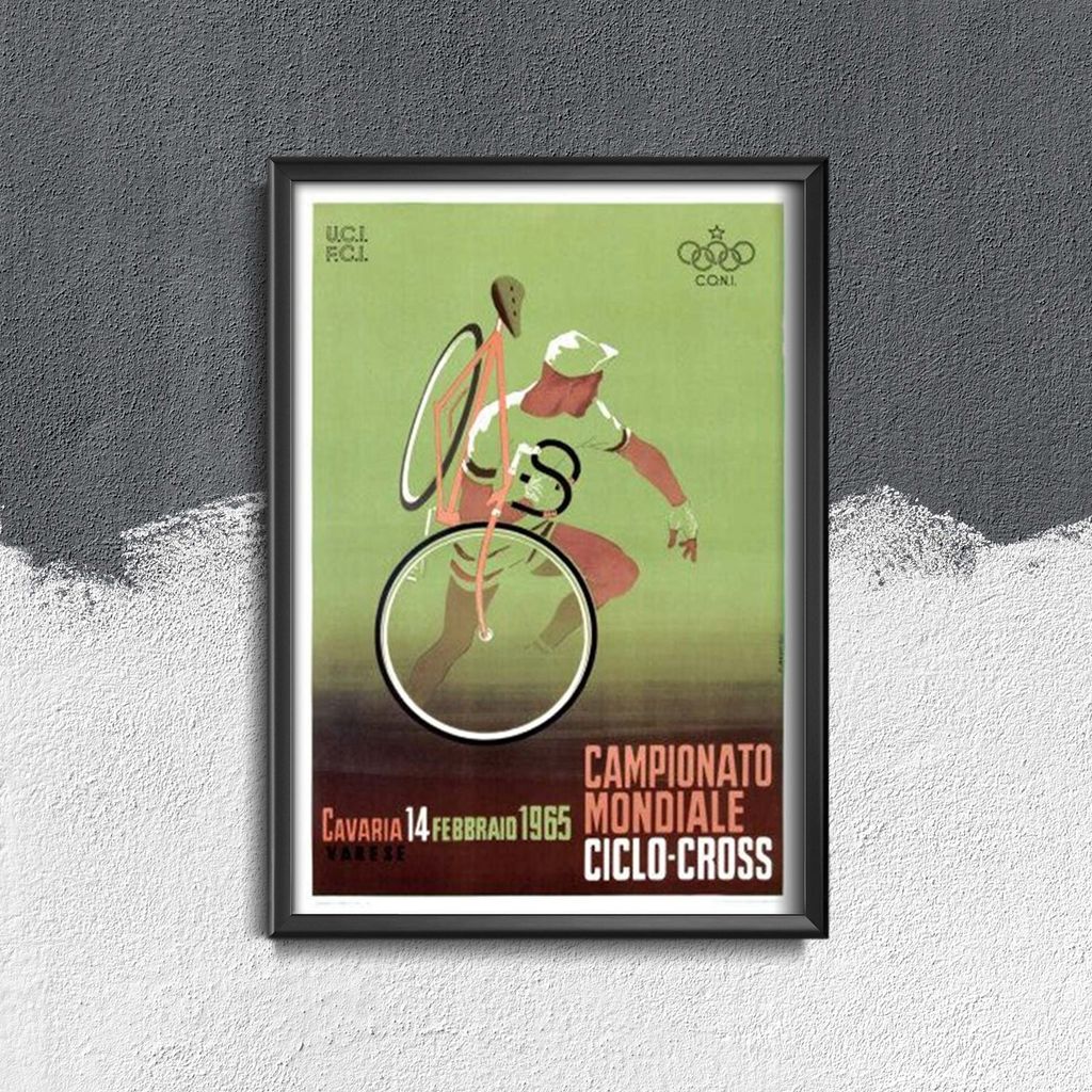Poster - Canvas - Leinwand - 29,7 cm x 42 cm - retro-Bike