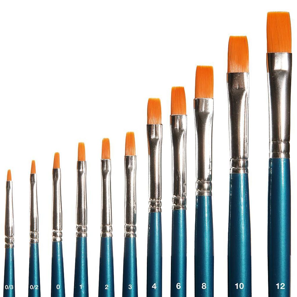 Faller 172129 - Flachpinsel, synthetisch, Größe 10 - Neu