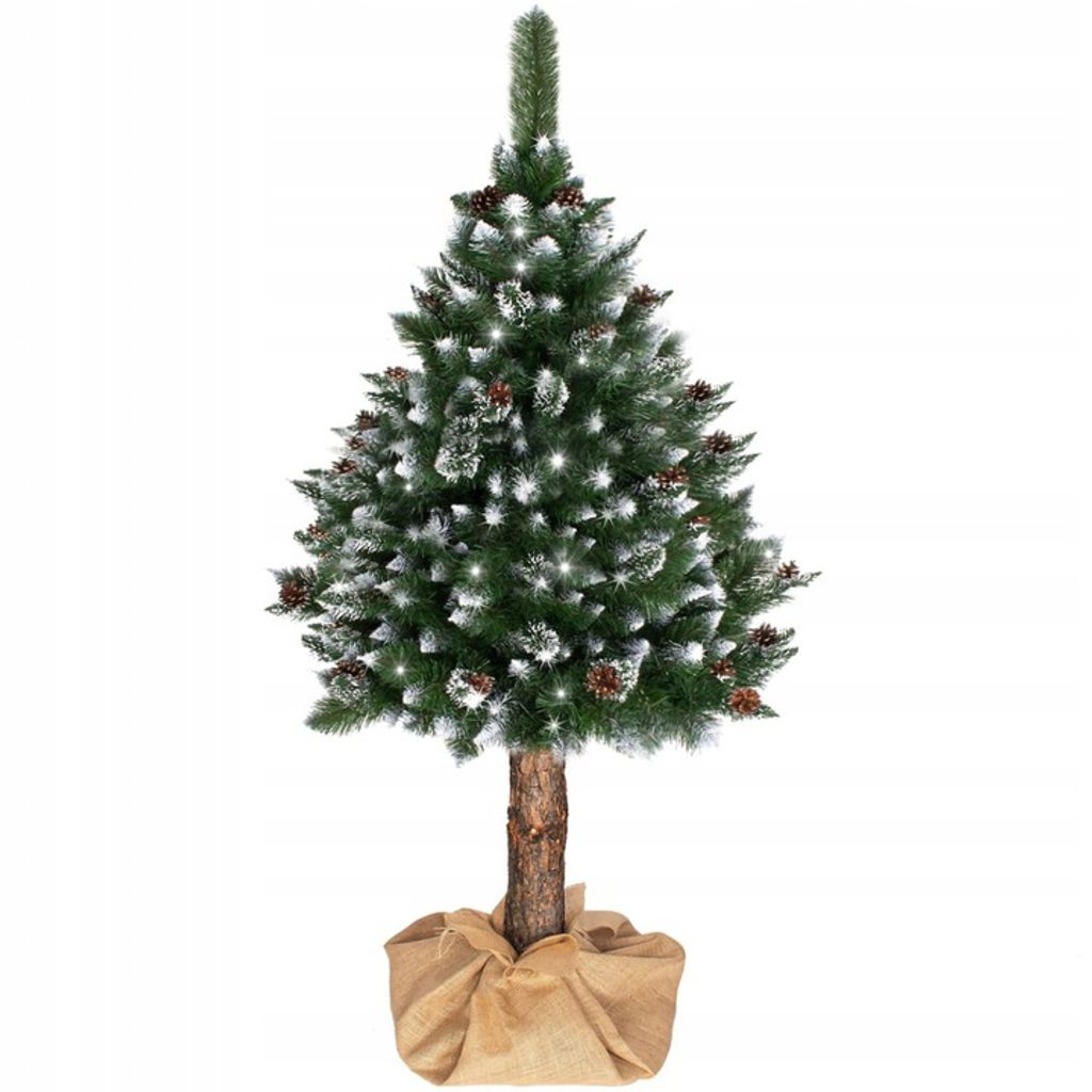 Diamant KIEFER 180cm Weihnachtsbaum Tannenbaum mit echtem Baumstamm 