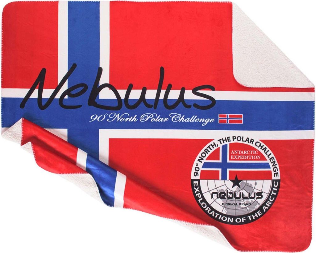 Nebulus Luxus Teddyfell Kuscheldecke HUSKY, groß, Wohndecke , Sofadecke , Q1750 - Unisex, rot,