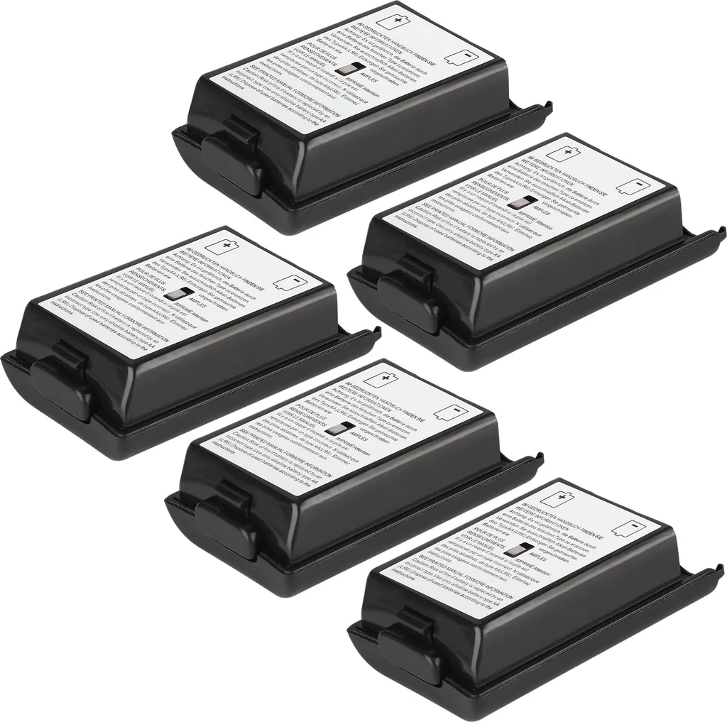 Set 5 Cover Ricambio per Controller Xbox 360 - Nero Premium