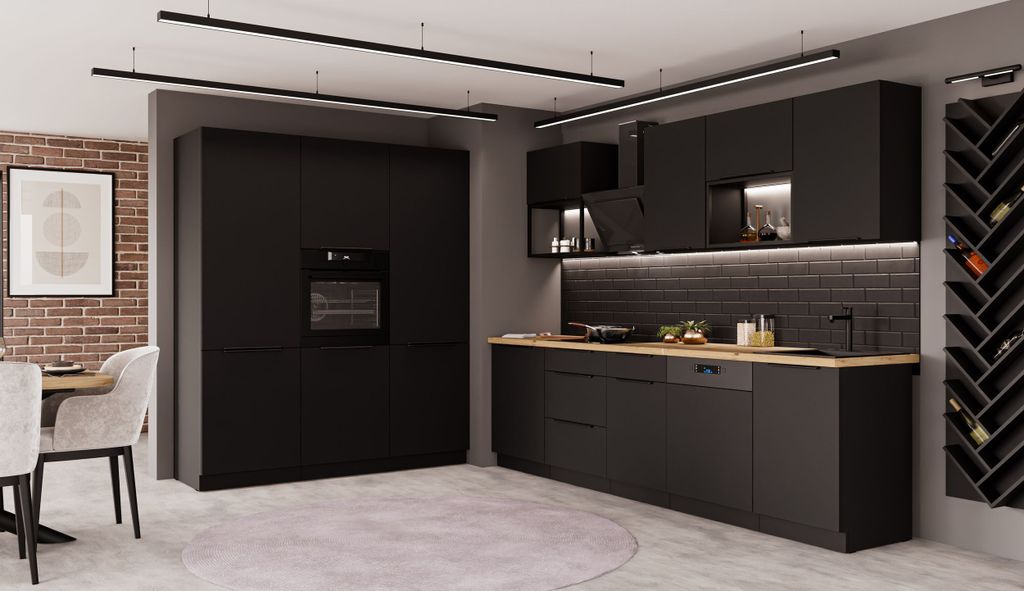 Küche SIENA LOFT - 280 + 180 cm Küchenzeile Küchenblock Produktbild 