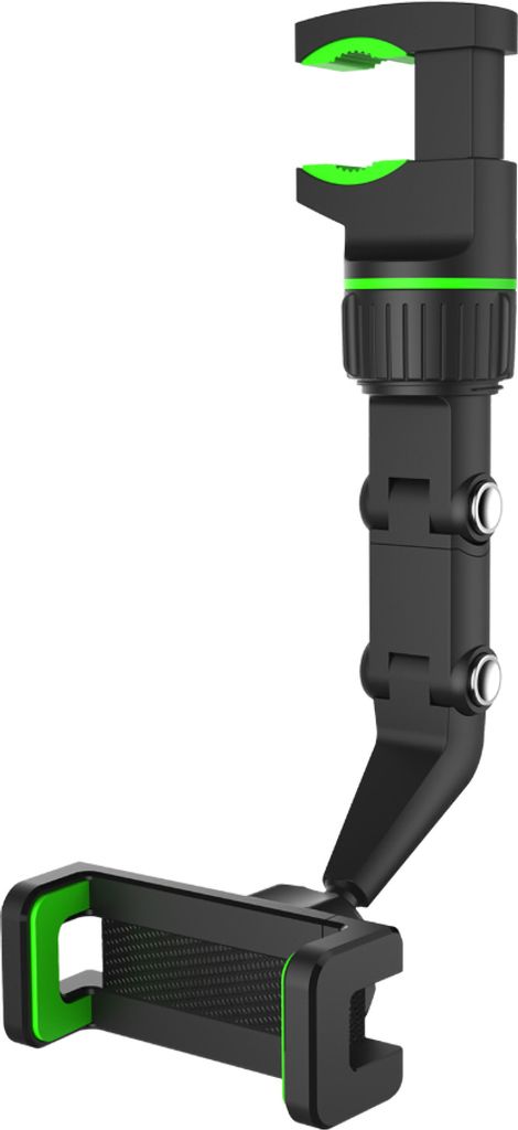 Multifunktions 360 Grad Rotieren Telefonhalter Auto Rückblick Spiegel Federung für Smartphone Gps grün