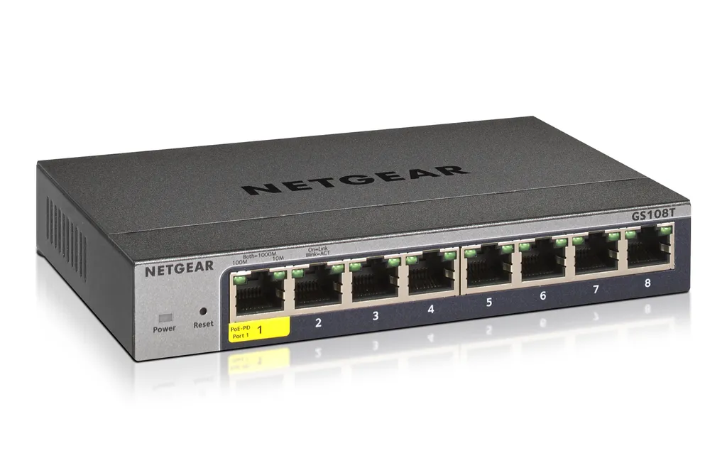 Commutateur Gigabit Netgear GS108T - Switch Ethernet Administrable