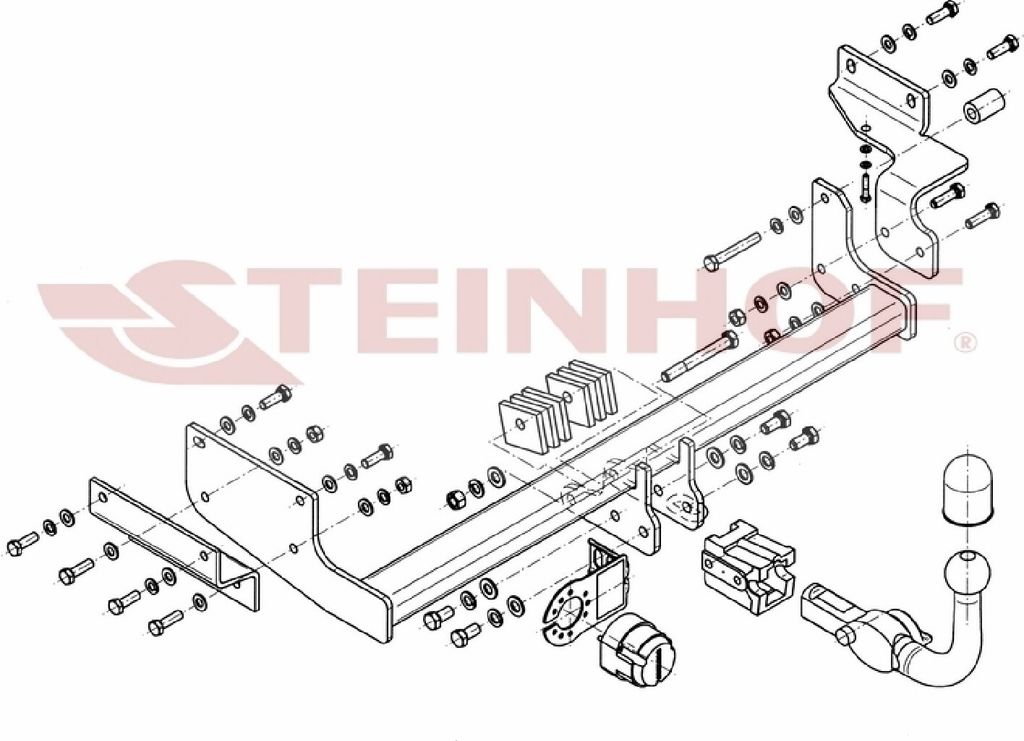 Z548230 Anhängerkupplung passend für VOLVO V40 07/2000-03/2004 abnehmbar