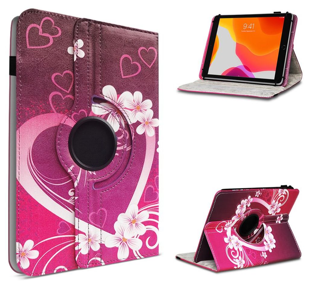 Tablet Hülle für OSCAL Pad 30 Tasche Schutzhülle Case 360 Grad Drehbar 10,1 CoverFarbe 360 Uni:Motiv 2