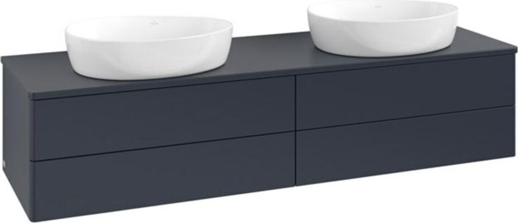 V&B Waschtischunterschrank ohne Frontstruktur Antao 160x50cm, WBP-farbe Lac, md bl. m Lac