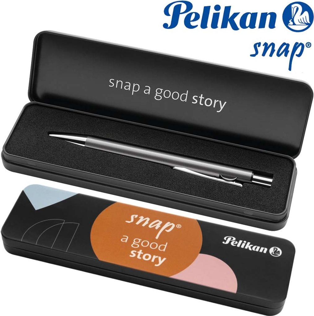 Pelikan Kugelschreiber Snap Metalic K10 Platin im Etui