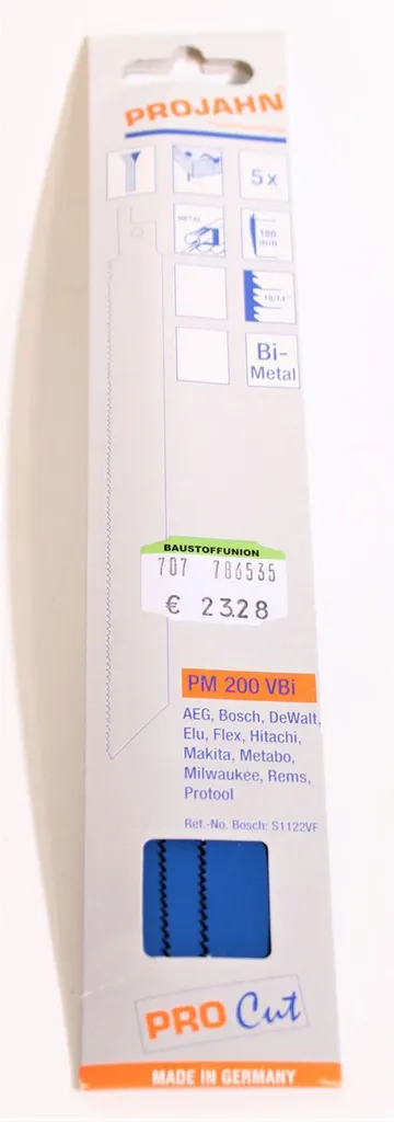 Lame de scie sabre PROJAHN PM 200 VBi : fini les lames pliées ou cassées