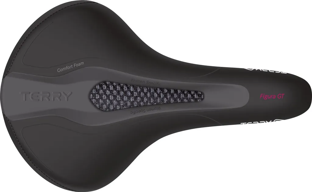 Selle Terry Figura GT Woman noire pour vélo fitness et randonnée sport