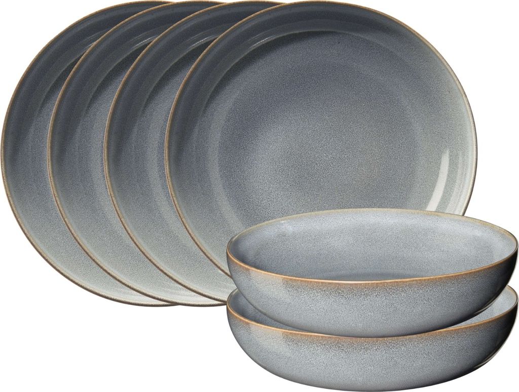 ASA SAISONS Pastateller denim 21 cm Set6