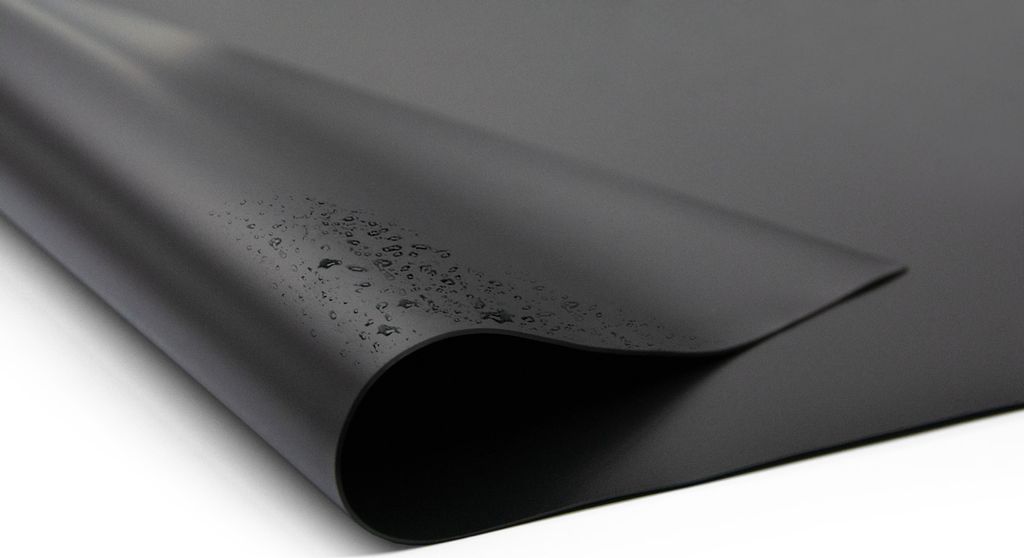 Premium PVC Teichfolie schwarz Pondliner Teich Plane EU (Schwarz 1,5mm, 4,0m x 16,0m)