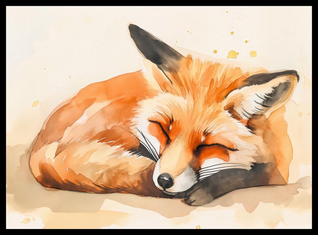 Plakat 55x40cm Aquarell Idylle