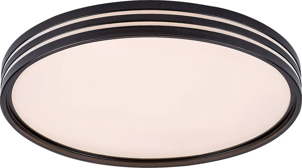 Plafonnier LED Noir Epora 25W 390mm - Finissez-en avec le Manque de Lumière