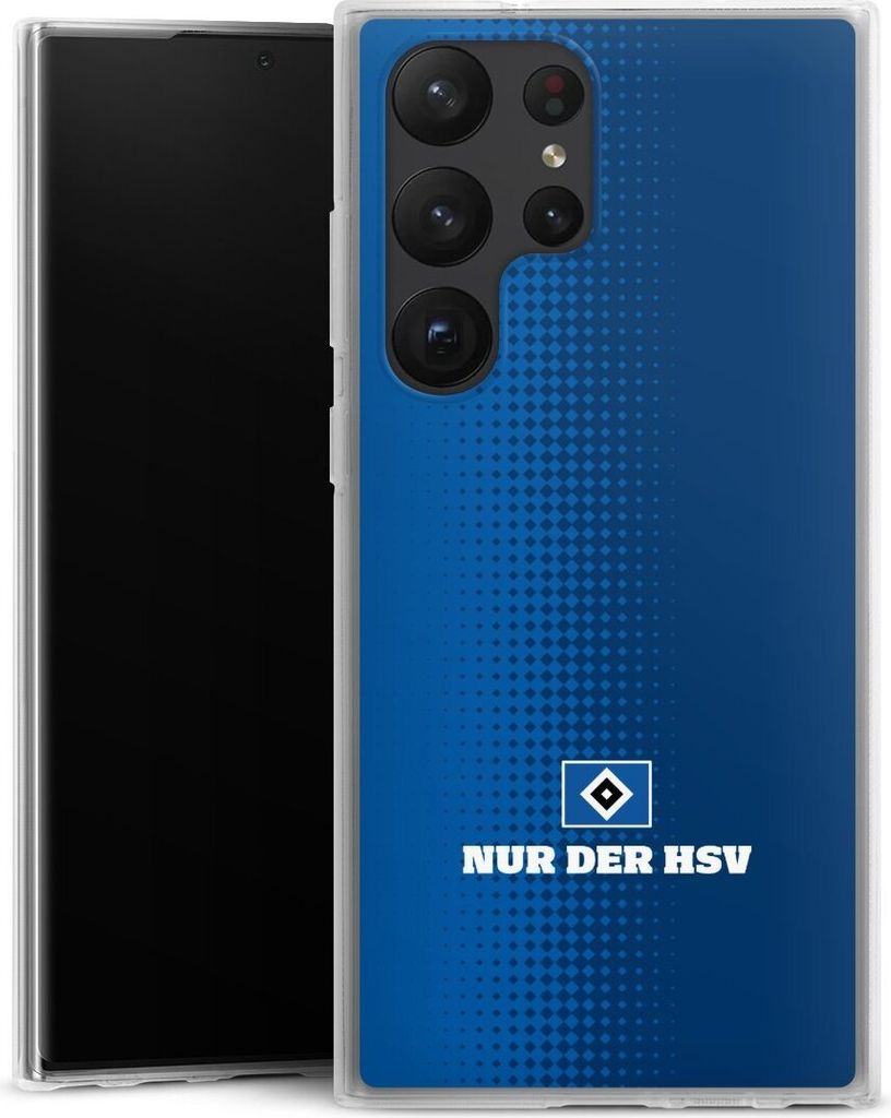 DeinDesign Handyhülle für Samsung Galaxy S23 Ultra Silikon Hülle Case Smartphone Schutzhülle HSV Logo Offizielles Lizenzprodukt