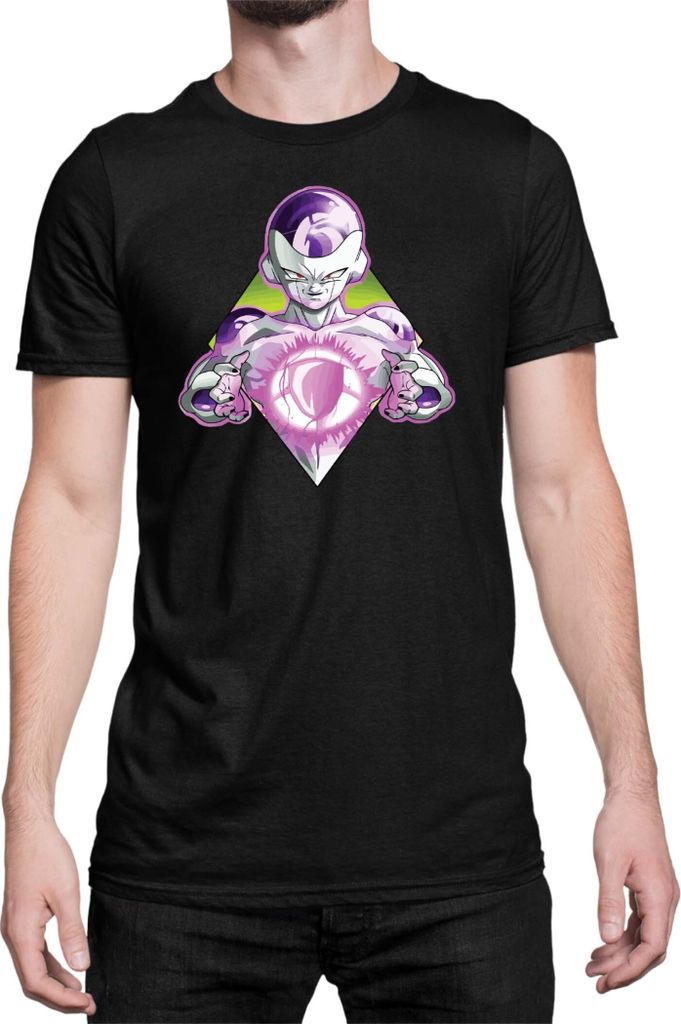 Herren T-Shirt Dragon Anime Manga Ball Z Frieza 04, Man 2XL / Schwarz