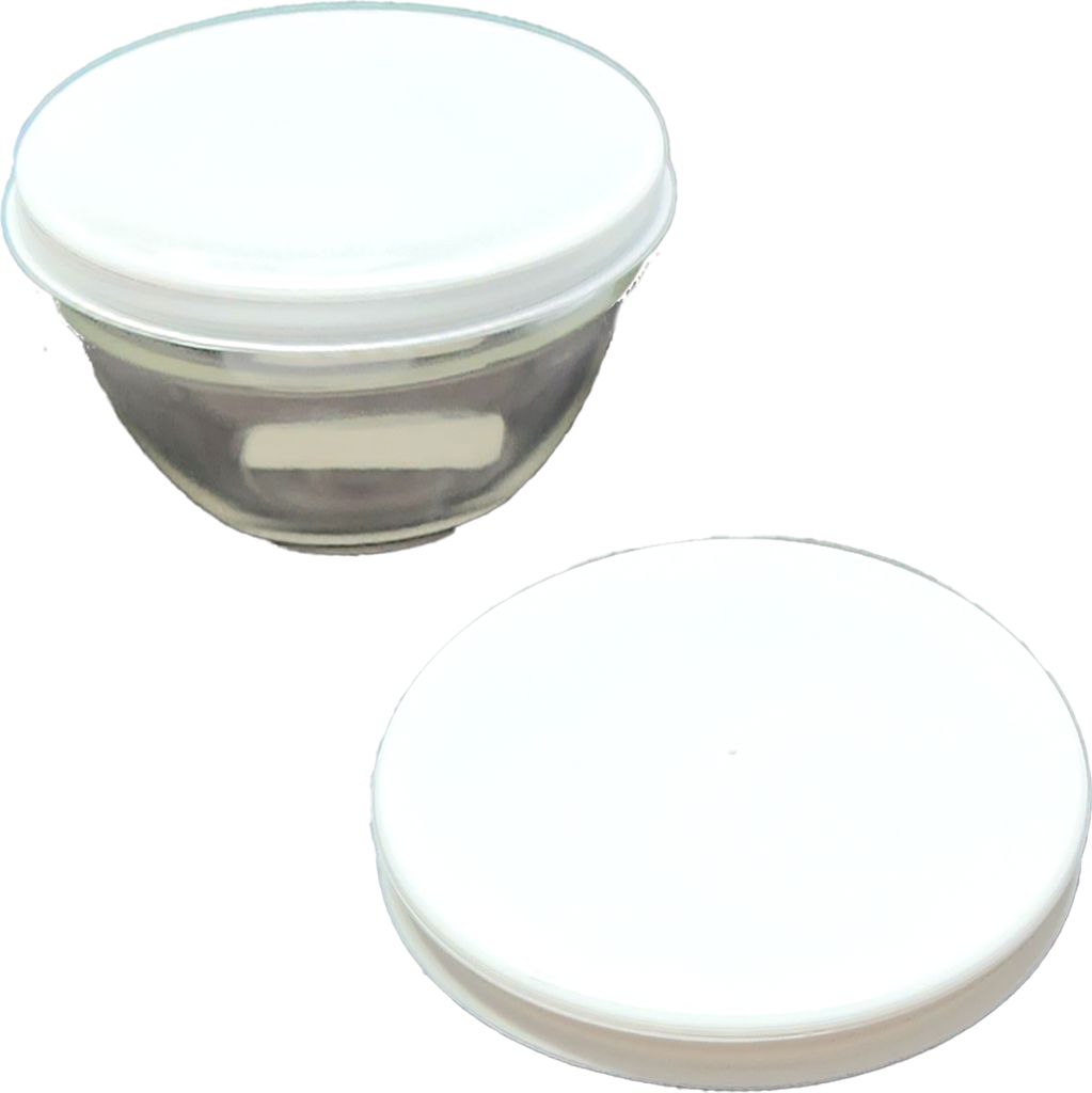 2 Stück Deckel Ø 23,5 cm in weiß passend für Ø 23 cm Melamin- Salat- und Glasschüssel
