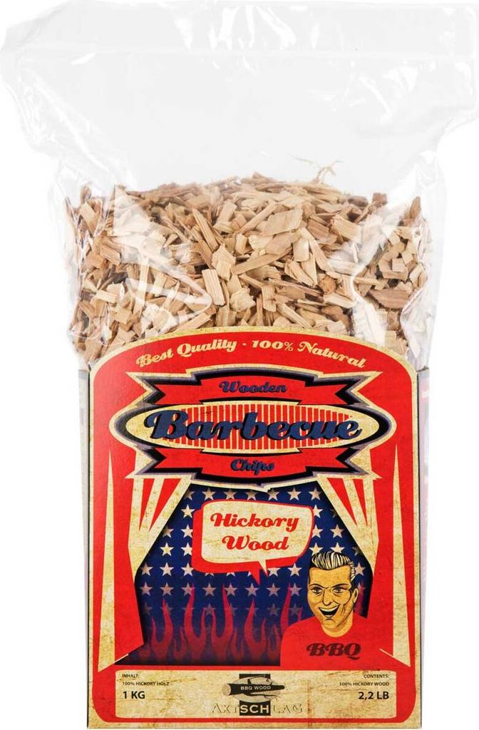 Axtschlag Hickory Chips Räucher Chips 1Kg Produktbild 