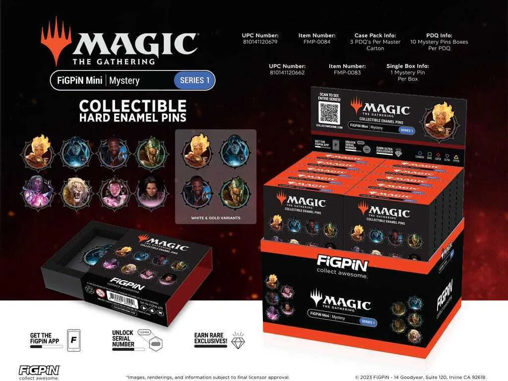 Coffret Magic The Gathering Série 1 de 10 Épingles pour Customisation