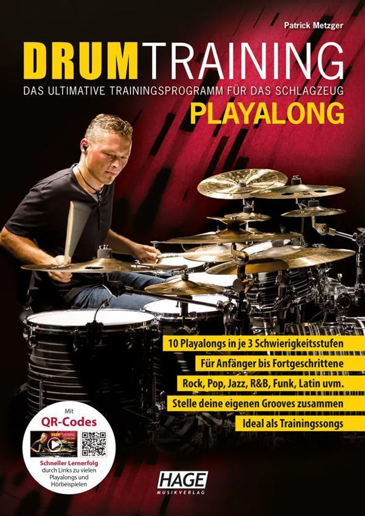 Drum Training Playalong : Livre de batterie avec pistes MP3 audio CD