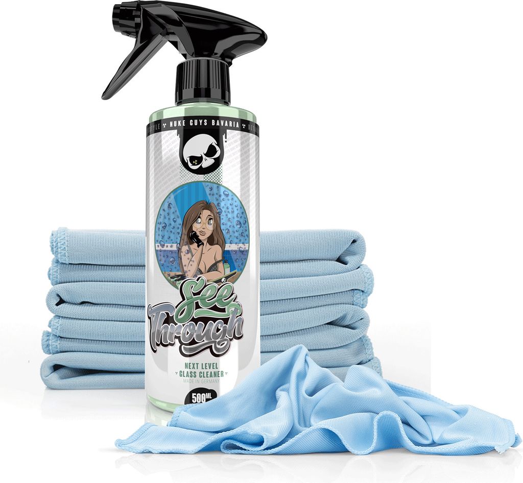 Nuke Guys See Through Glas-Reiniger, 500 ml + 5x Glasreinigungstuch