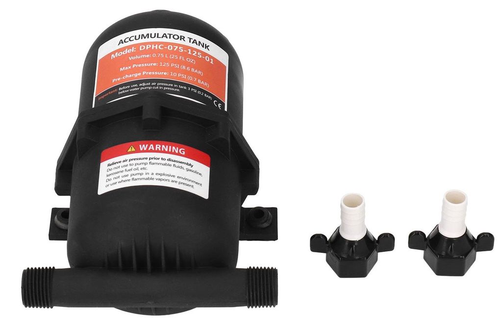 Druckausgleichsbehälter 0,75 L 125 psi für Wohnmobil & Boot