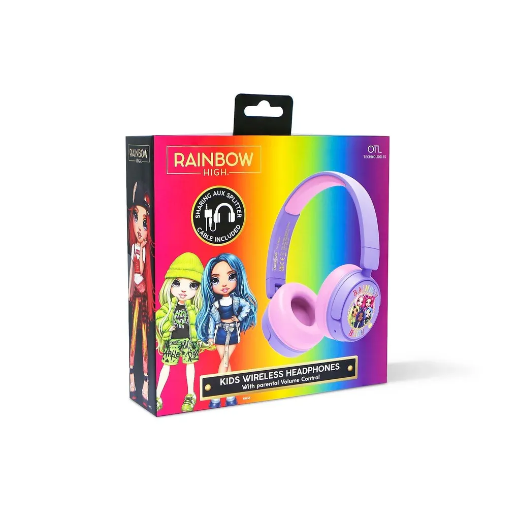 Rainbow High Junior Casque Bluetooth pour Enfant Rose avec Arceau Réglable - 5